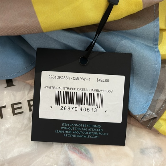 Cynthia Rowley New York Mila Silk Asymmetrical Dress - Picture 5 of 8